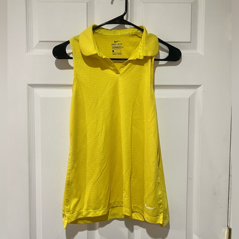 Yellow Nike Golf Tank